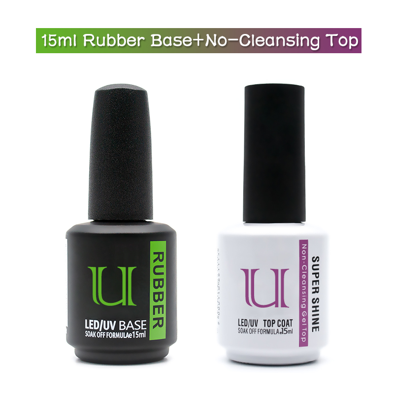 Nail Dehydrator Primer - Rubber Base and No-wipe Top Coat
