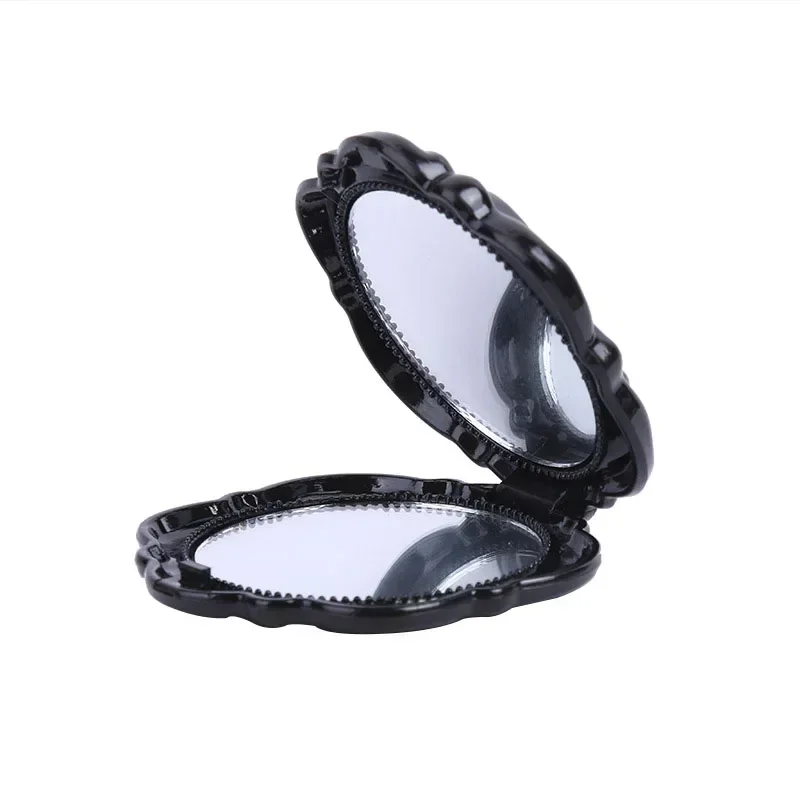Beauty Flower Makeup - Mini Mirror Retro Rose Flower Portable