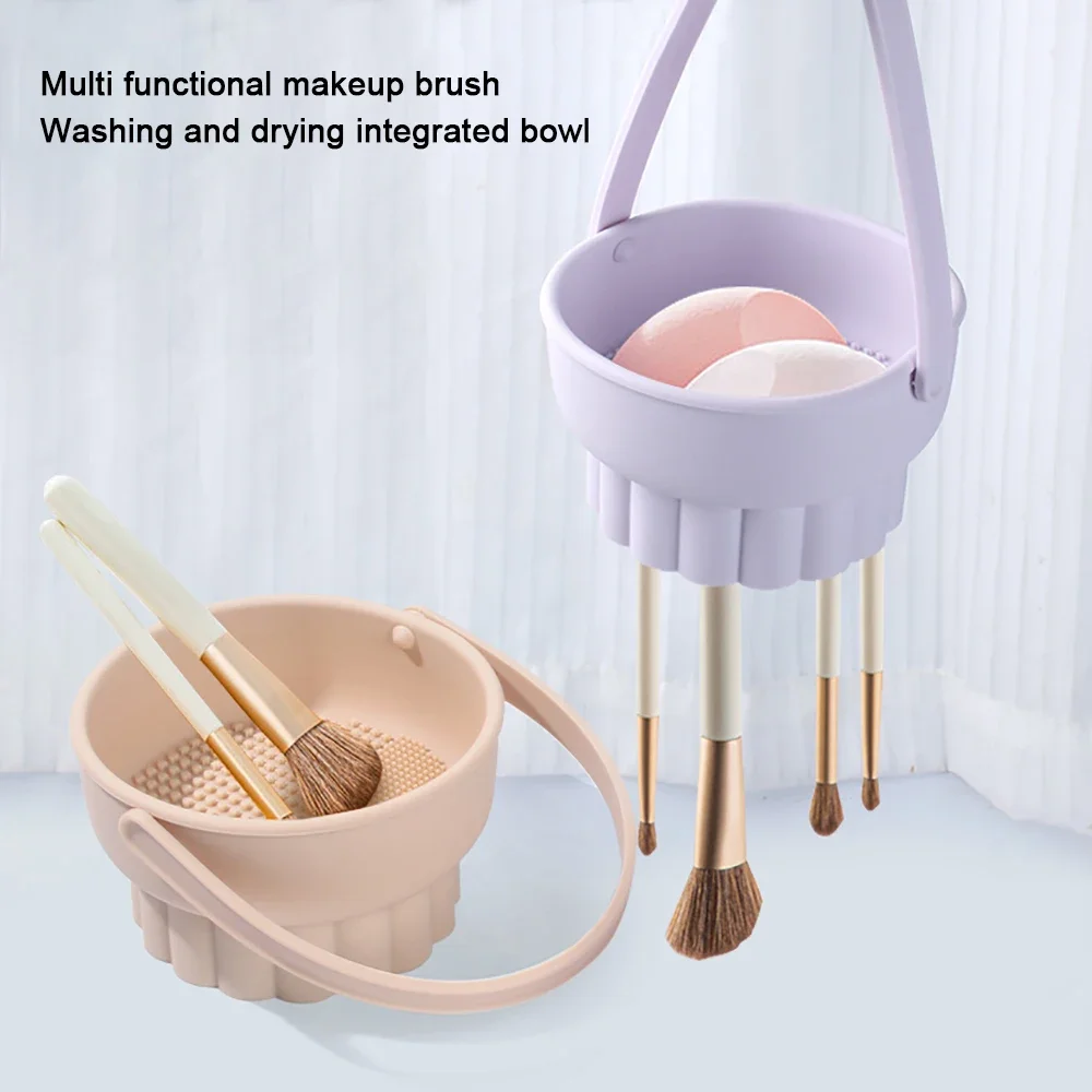Beauty Makeup Tools - 1PC Silicone Washing Bowl Makeup Brush