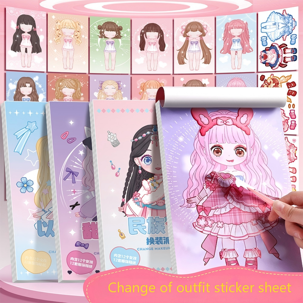 Super Cute Dress Up Stickers f – Beauty Makeup Kids recenzja i cena