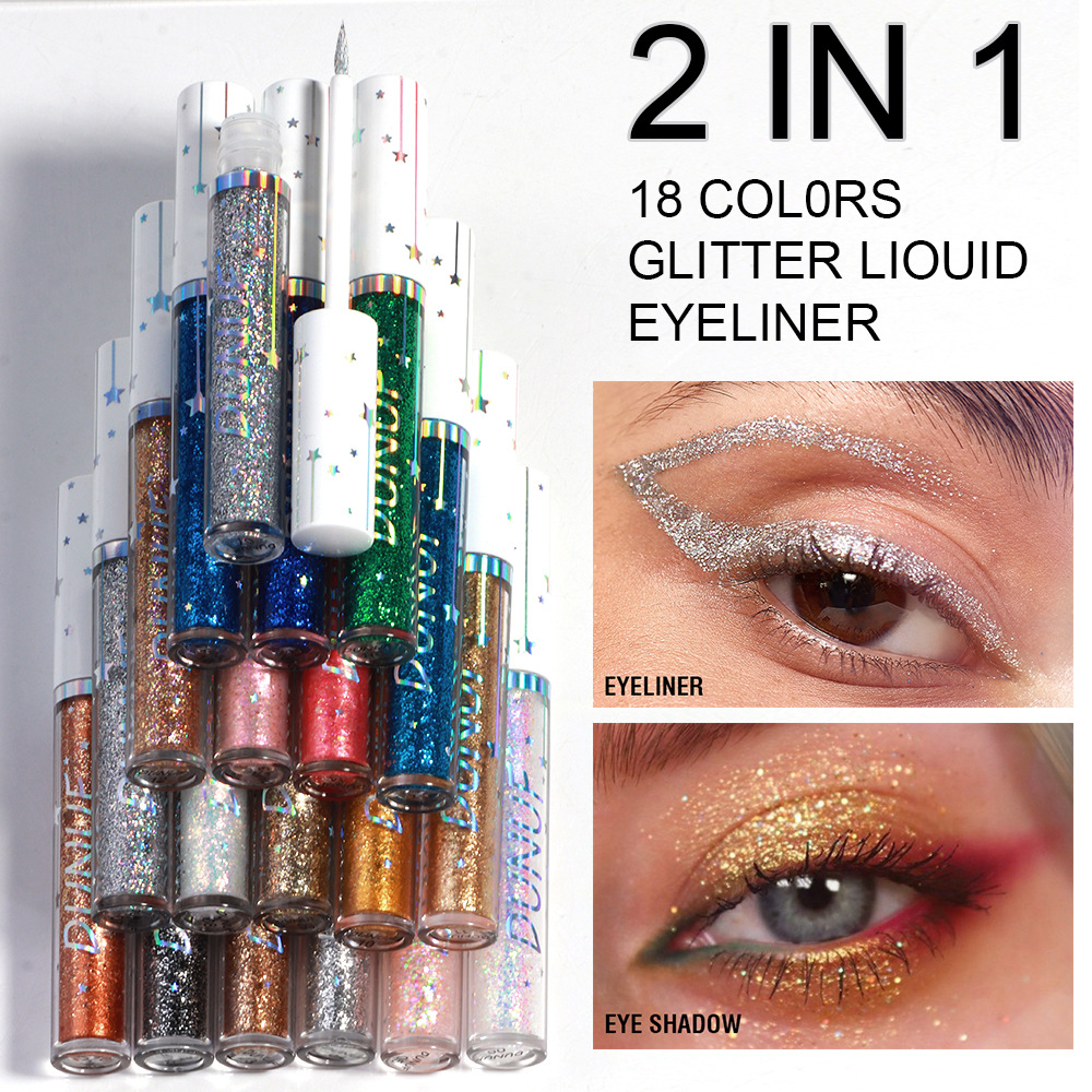 6 Pcs Glitter Eyeliner Set Gol – Beauty Makeup Events recenzja i cena