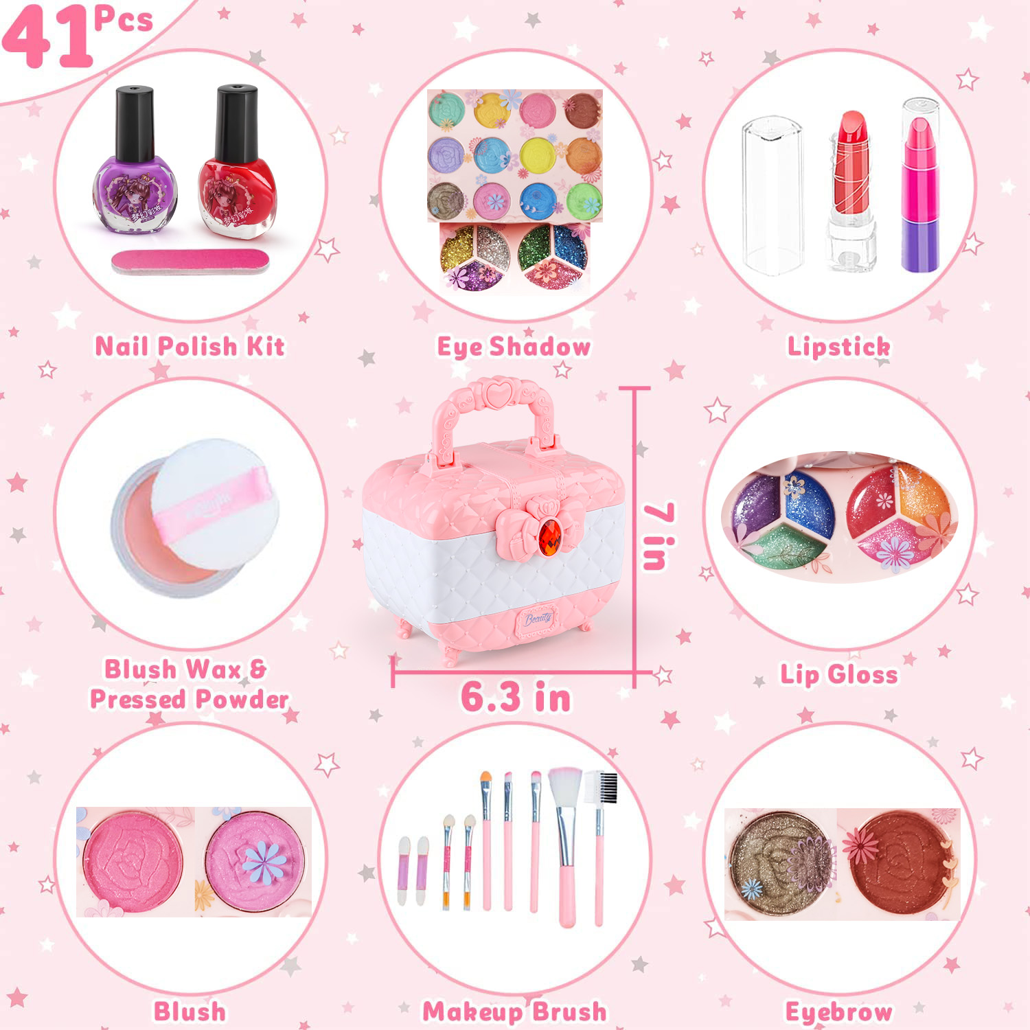 Kids Makeup Toy Kit for Girls, – Beauty Makeup Kit For Kids recenzja i cena