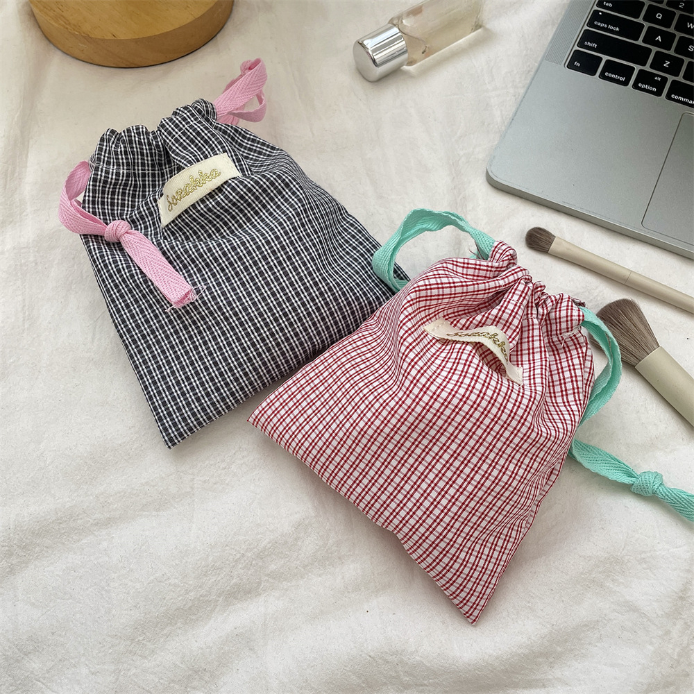 New Plaid Storage Drawstring B – Beauty Makeup News recenzja i cena