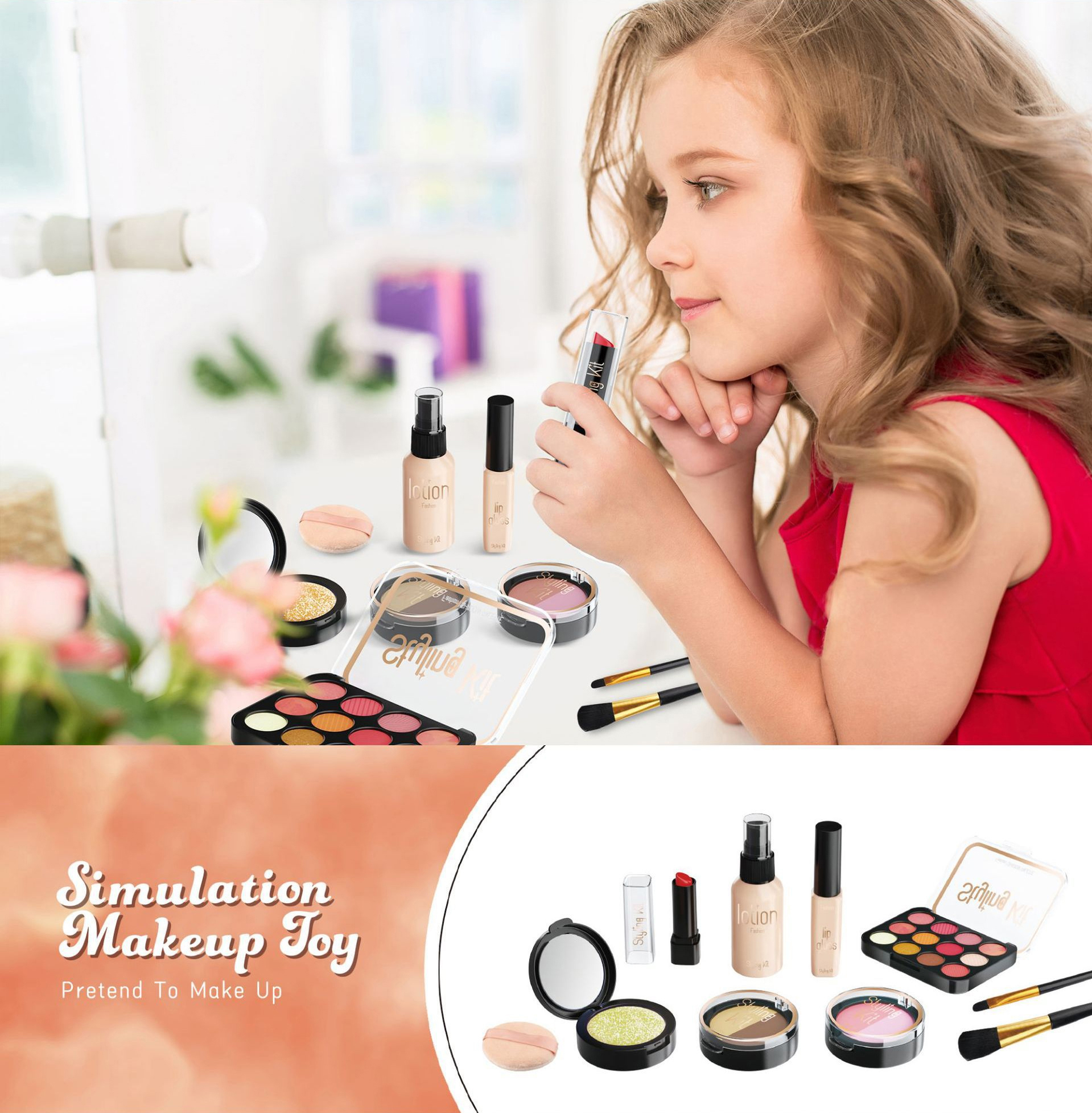 Child Girl Makeup Career Role  – Beauty Makeup Kit For Kids recenzja i cena