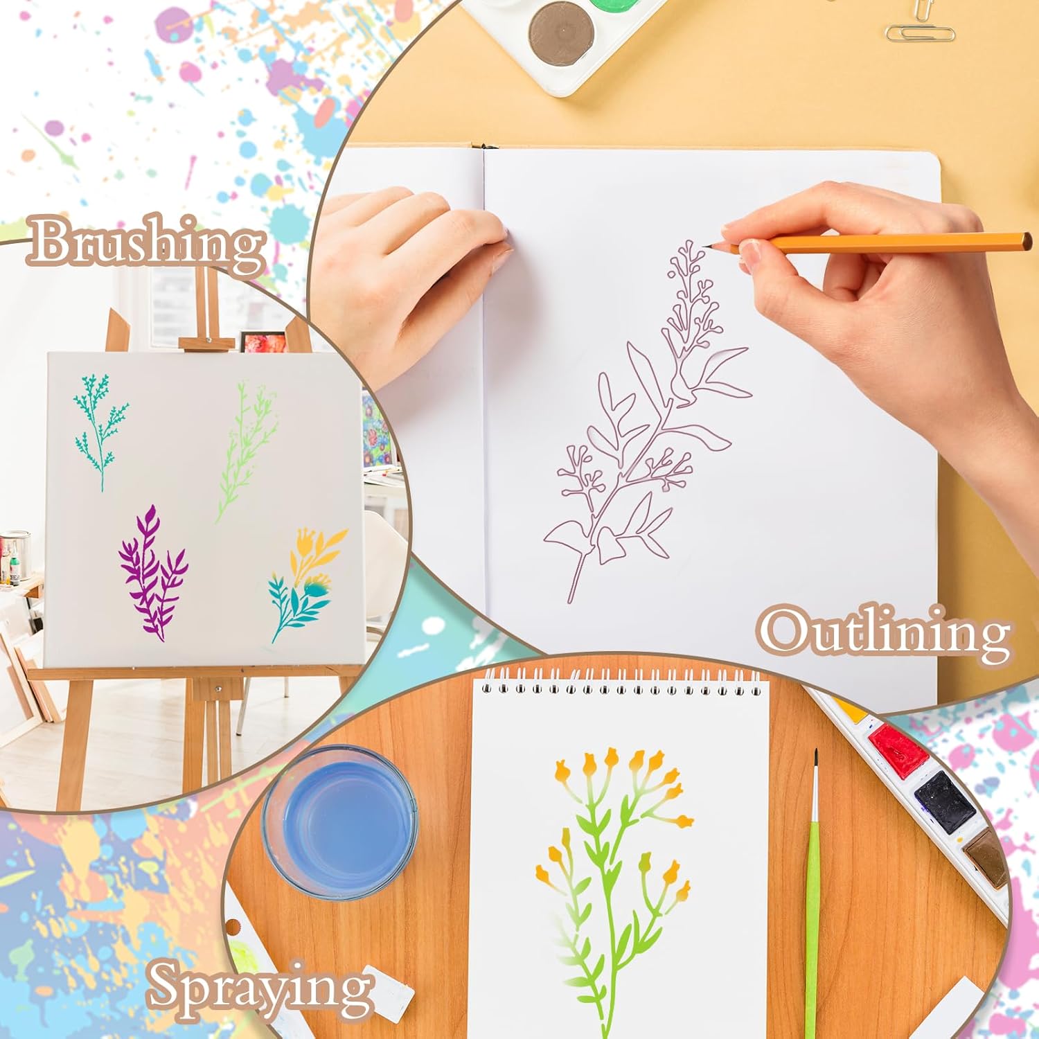 24pcs/Set Wildflower Stencils  – Beauty Makeup Kit For Kids recenzja i cena
