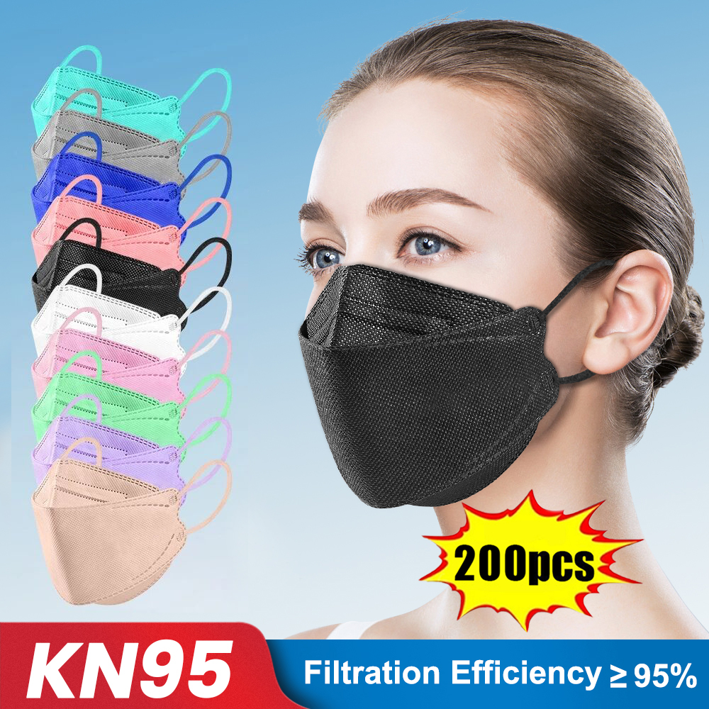 10-200pcs ffp2 mascarillas CE  – Sheet Face Mask Pack recenzja i cena