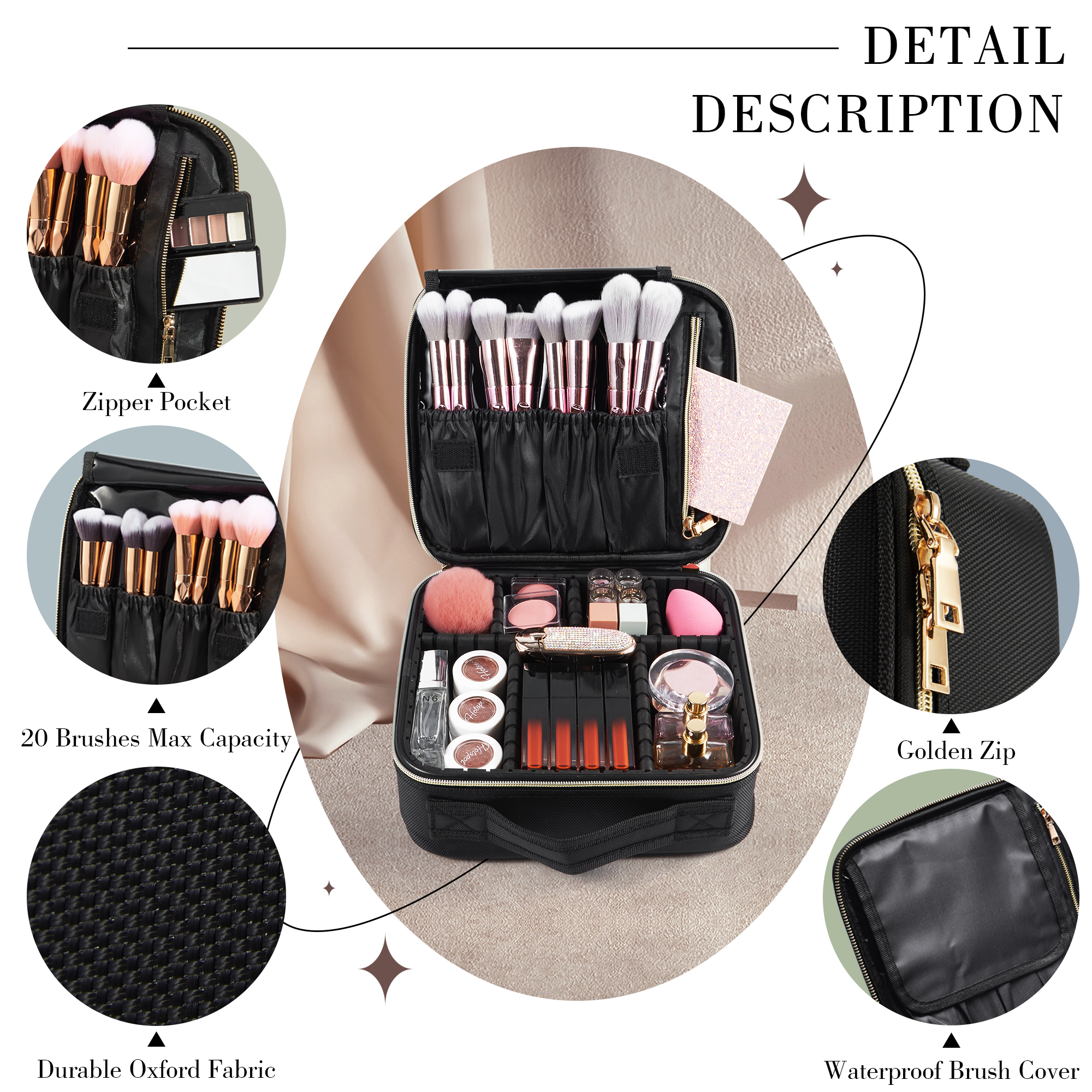 Cosmetic Case Makeup Bag Vanit – Beauty Makeup Tools recenzja i cena