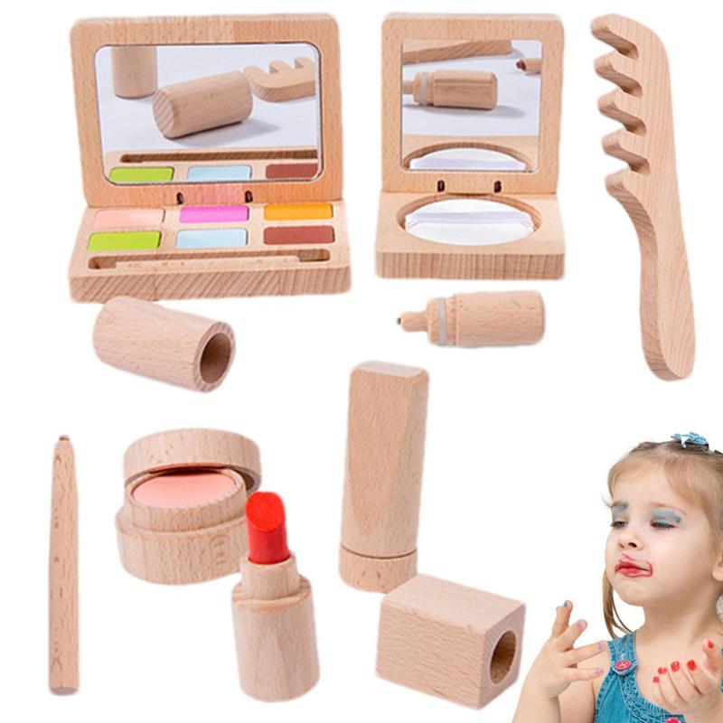 Toy Makeup Set For Girls Woode – Beauty Makeup Kit For Kids recenzja i cena