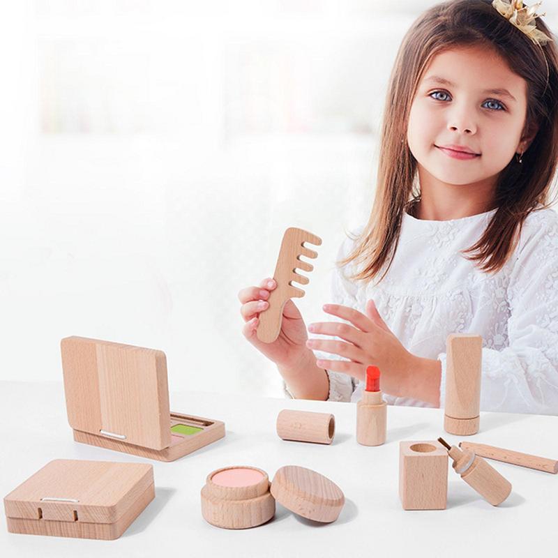 Toy Makeup Set For Girls Woode – Beauty Makeup Kit For Kids recenzja i cena