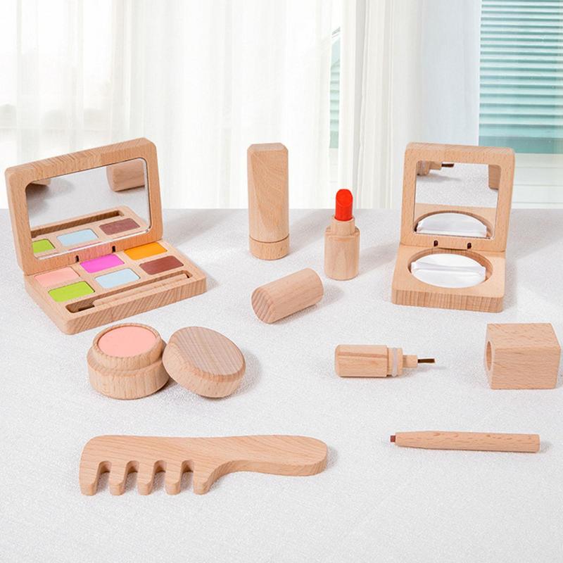 Toy Makeup Set For Girls Woode – Beauty Makeup Kit For Kids recenzja i cena