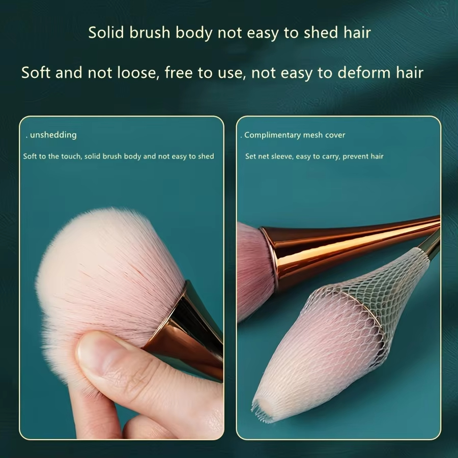 Rose Golden Fan Makeup Brush,C – Beauty Flower Makeup recenzja i cena