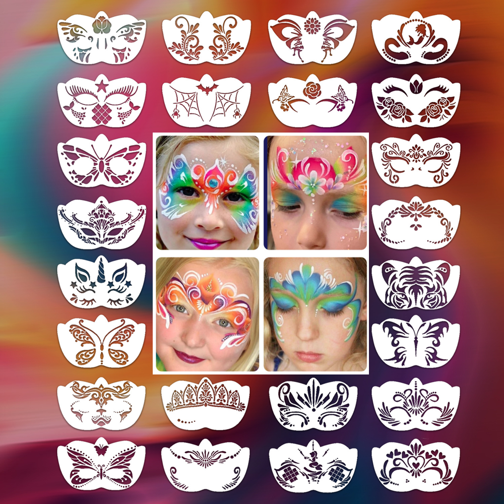 8pcs Face Skeleton Painting St – Beauty Makeup Kit For Kids recenzja i cena
