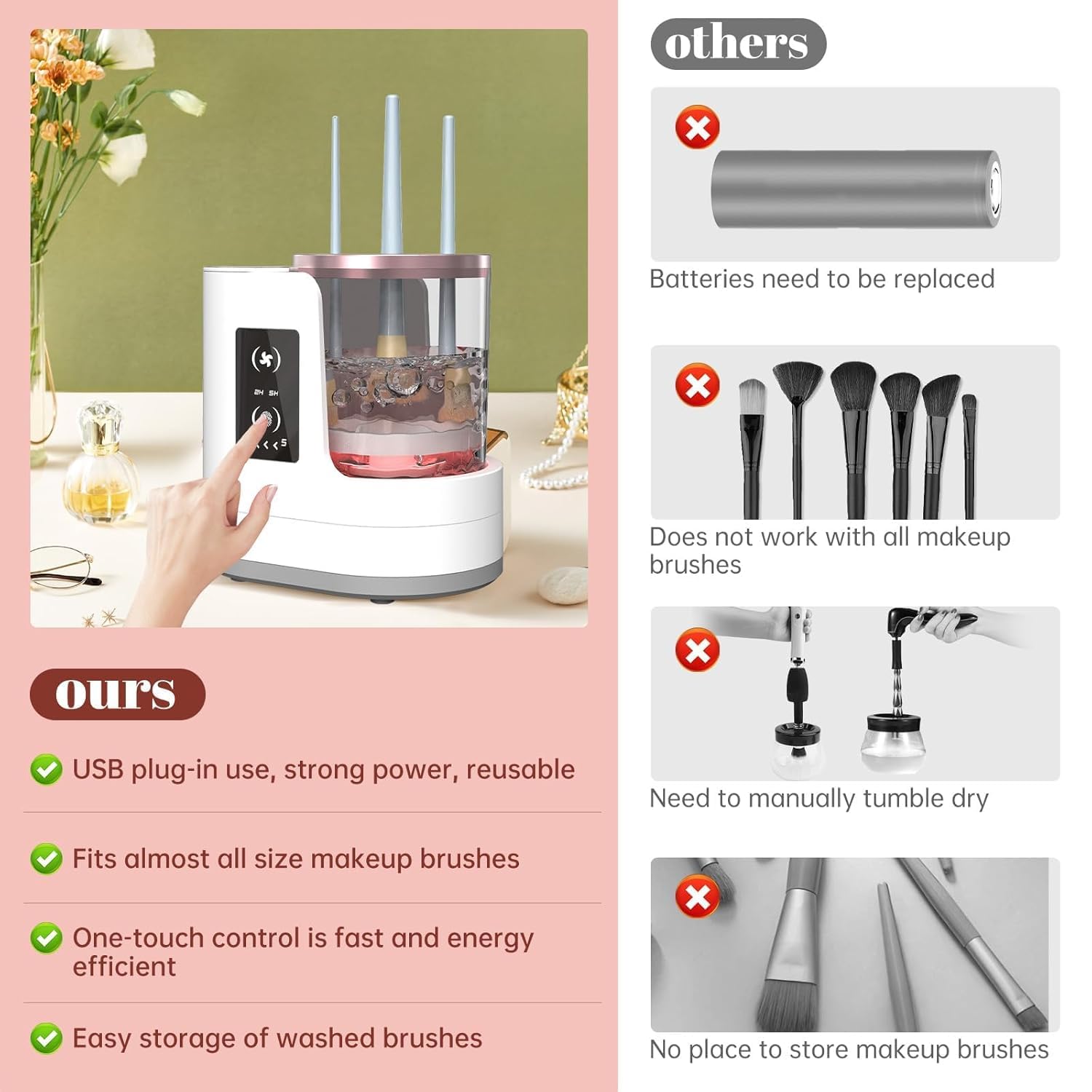 Automatic Rotating Makeup Brus – Beauty Makeup Tools recenzja i cena