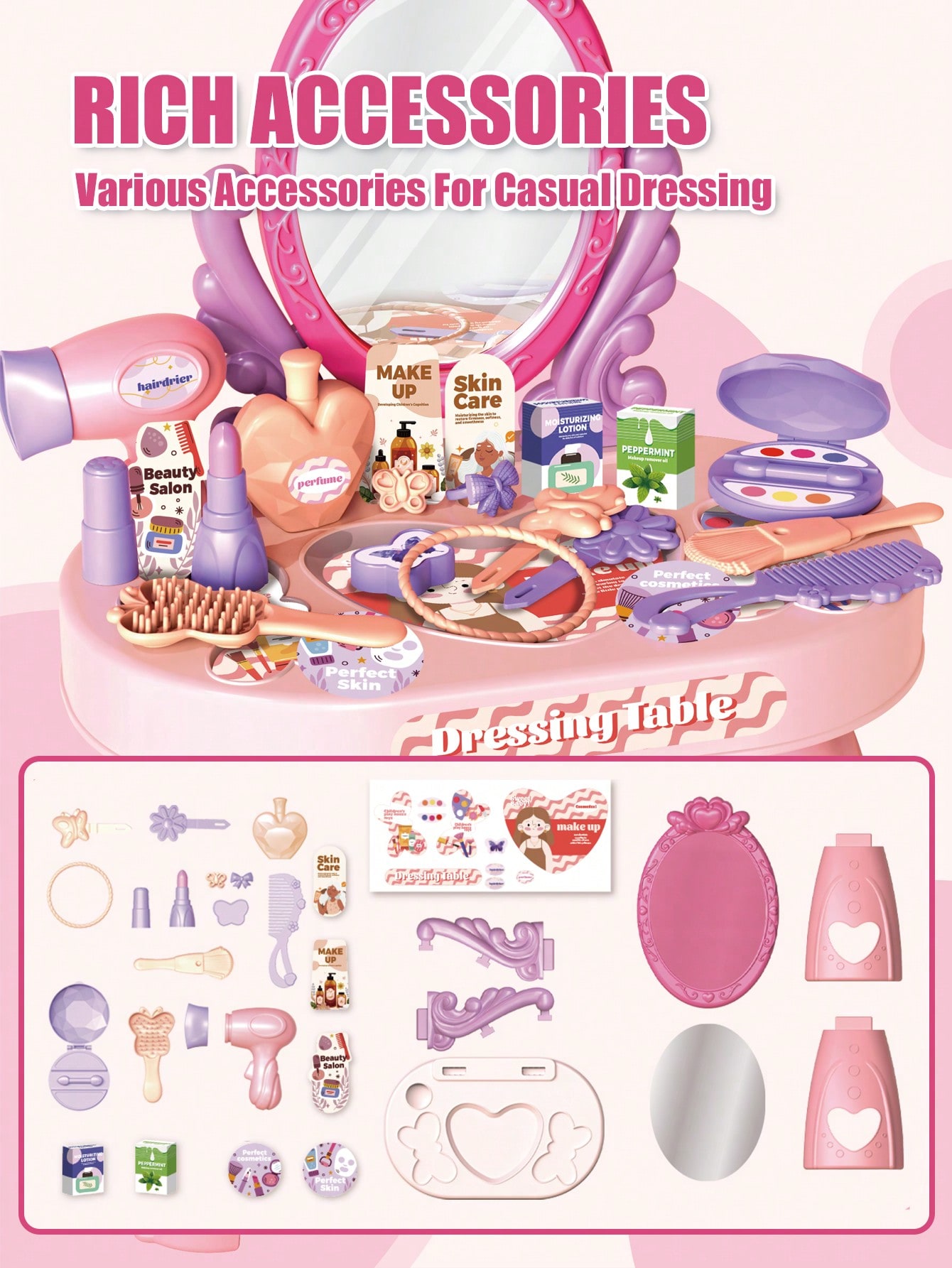 Kids Princess Vanity Dressing  – Beauty Makeup Kit For Kids recenzja i cena