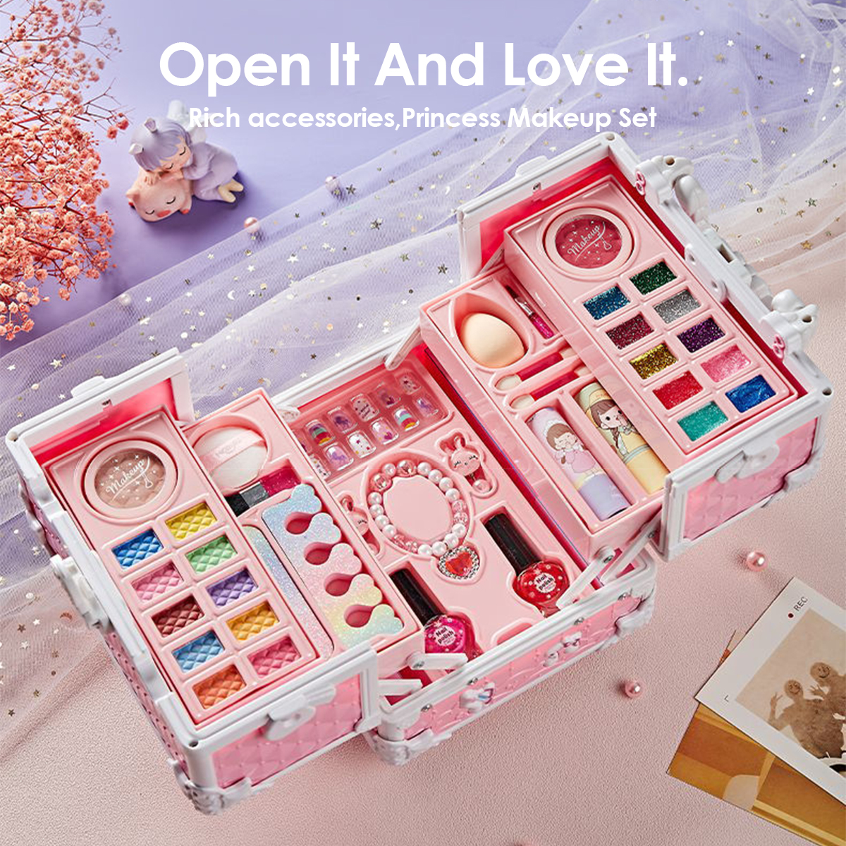 Kids Makeup Kit for Girls Prin – Beauty Makeup Kit For Kids recenzja i cena