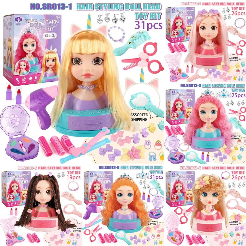 Hair Styling Doll Head Makeup  – Beauty Makeup Kit For Kids recenzja i cena