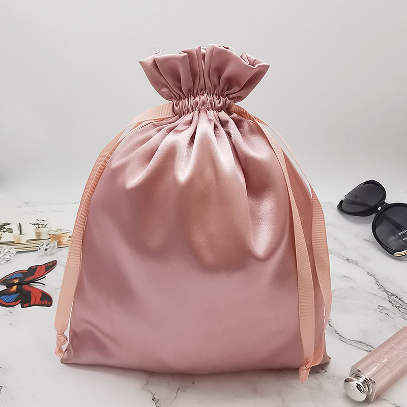 Custom Logo Satin Drawstring B – Beauty Flower Makeup recenzja i cena