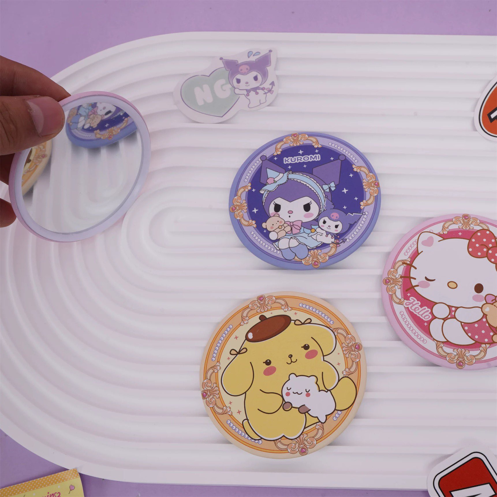 Sanrio Mini Mirror Kuromi My M – Beauty Makeup Kit For Kids recenzja i cena
